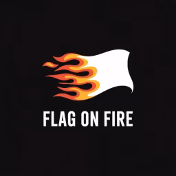 Flag On Fire 