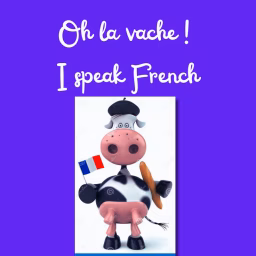 Oh la Vache !  I speak French