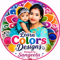 Learn Colors Designs - Rangoli by Sangeeta