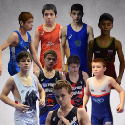 Freestyle wrestling. Cadets of Russia.