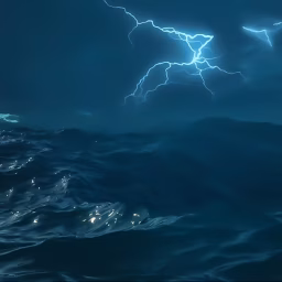 Thunderstorm At Sea