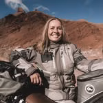 Henriette adventure motorcyclist