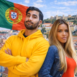 Arthur e Nicole em Portugal 🇵🇹 