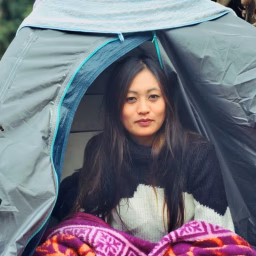 Asha Cooks and camp