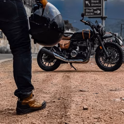 The Man and Motorcycle