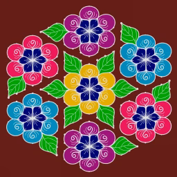 Harita's easy rangoli